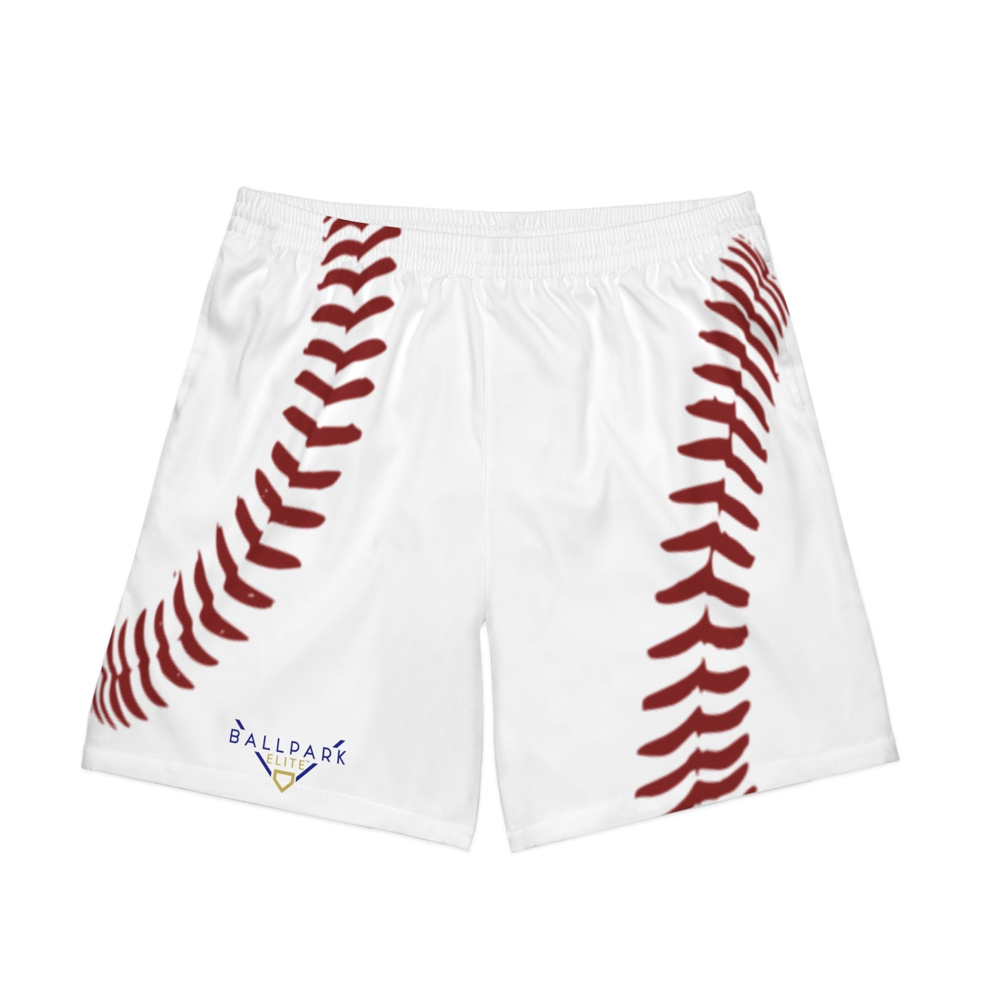 Ballpark Elite Stitch Pattern Men's Elastic Beach Shorts (AOP)