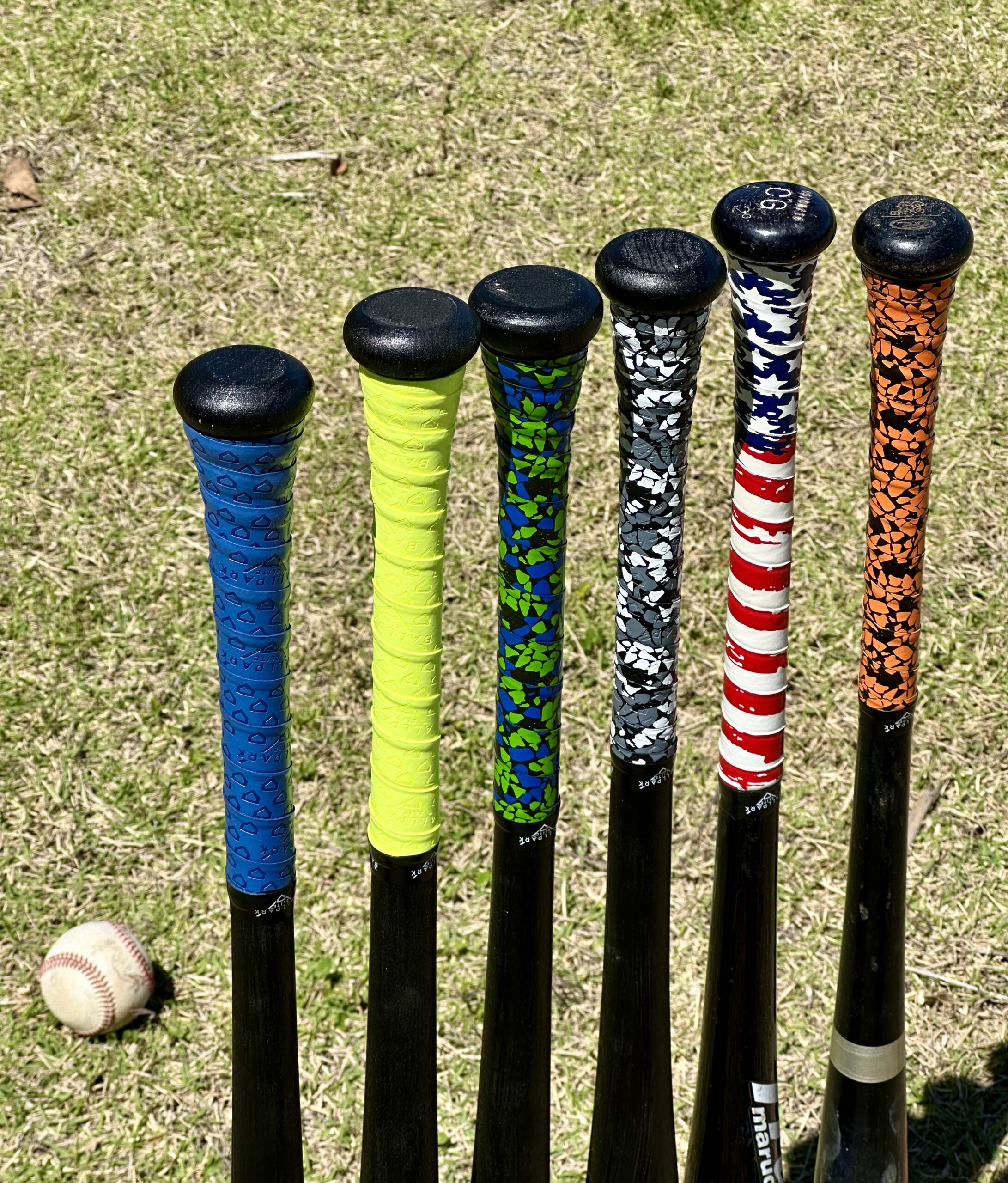 Blue and Green Peble Camo Bat Grip Tape 1.10mm by Ballpark Elite